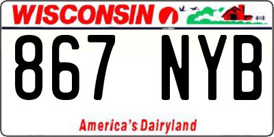 WI license plate 867NYB