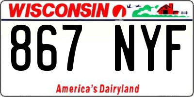 WI license plate 867NYF