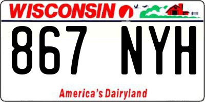 WI license plate 867NYH