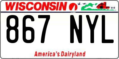 WI license plate 867NYL
