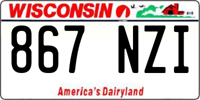 WI license plate 867NZI