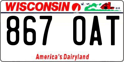 WI license plate 867OAT