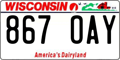WI license plate 867OAY