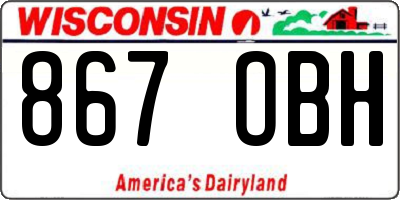 WI license plate 867OBH