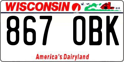WI license plate 867OBK