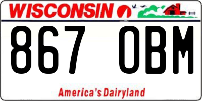 WI license plate 867OBM