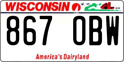 WI license plate 867OBW