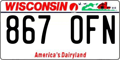 WI license plate 867OFN