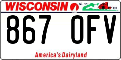WI license plate 867OFV