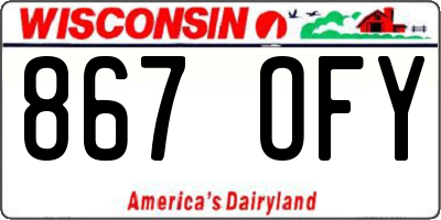 WI license plate 867OFY
