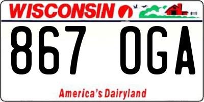 WI license plate 867OGA