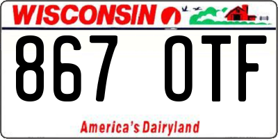 WI license plate 867OTF