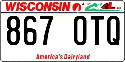 WI license plate 867OTQ