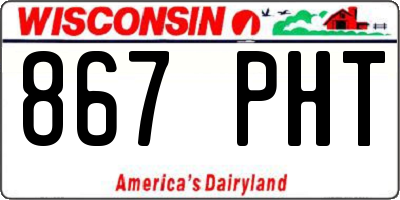 WI license plate 867PHT