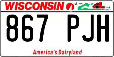 WI license plate 867PJH