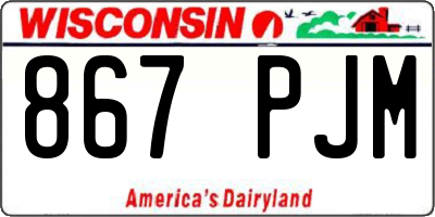 WI license plate 867PJM