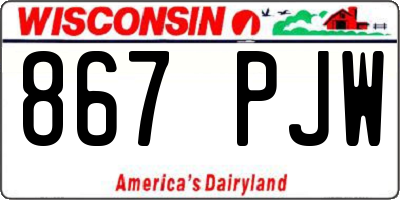 WI license plate 867PJW
