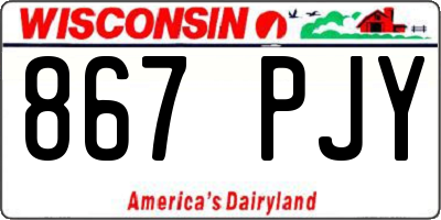 WI license plate 867PJY