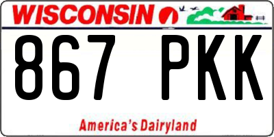 WI license plate 867PKK
