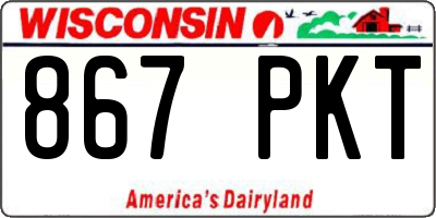 WI license plate 867PKT