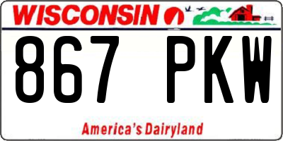WI license plate 867PKW