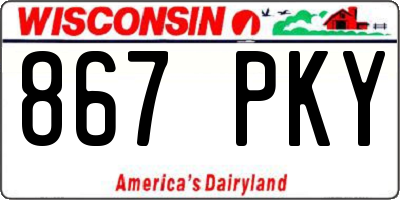 WI license plate 867PKY
