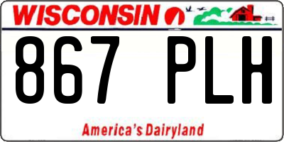 WI license plate 867PLH