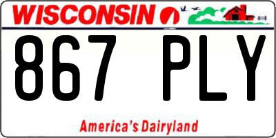 WI license plate 867PLY