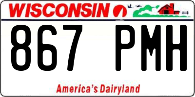 WI license plate 867PMH