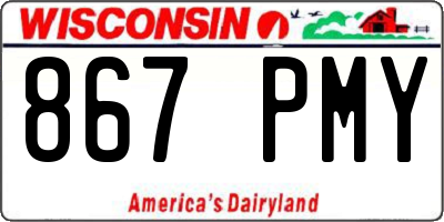 WI license plate 867PMY