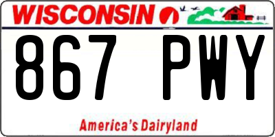 WI license plate 867PWY