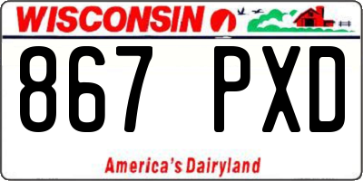 WI license plate 867PXD