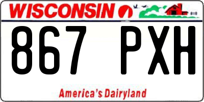 WI license plate 867PXH