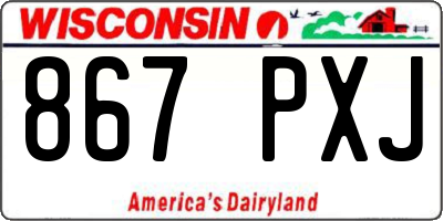 WI license plate 867PXJ