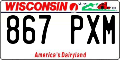WI license plate 867PXM