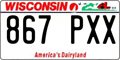 WI license plate 867PXX