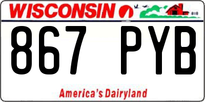 WI license plate 867PYB