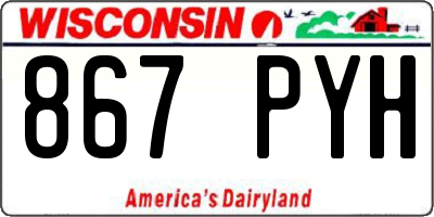 WI license plate 867PYH