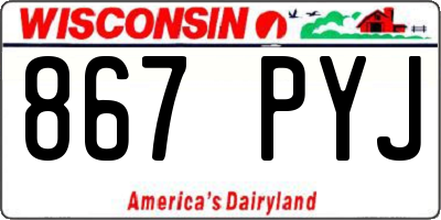 WI license plate 867PYJ