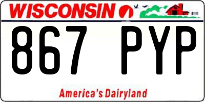 WI license plate 867PYP
