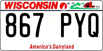 WI license plate 867PYQ
