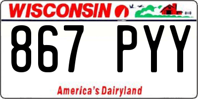 WI license plate 867PYY