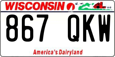 WI license plate 867QKW