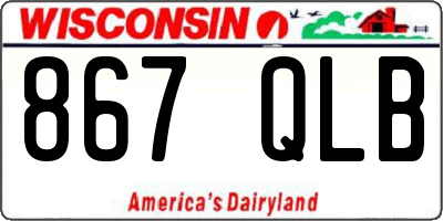 WI license plate 867QLB