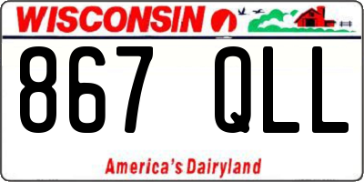 WI license plate 867QLL