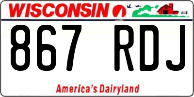 WI license plate 867RDJ