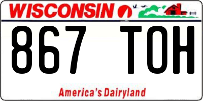 WI license plate 867TOH