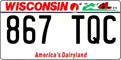 WI license plate 867TQC