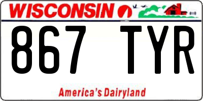 WI license plate 867TYR