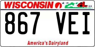 WI license plate 867VEI